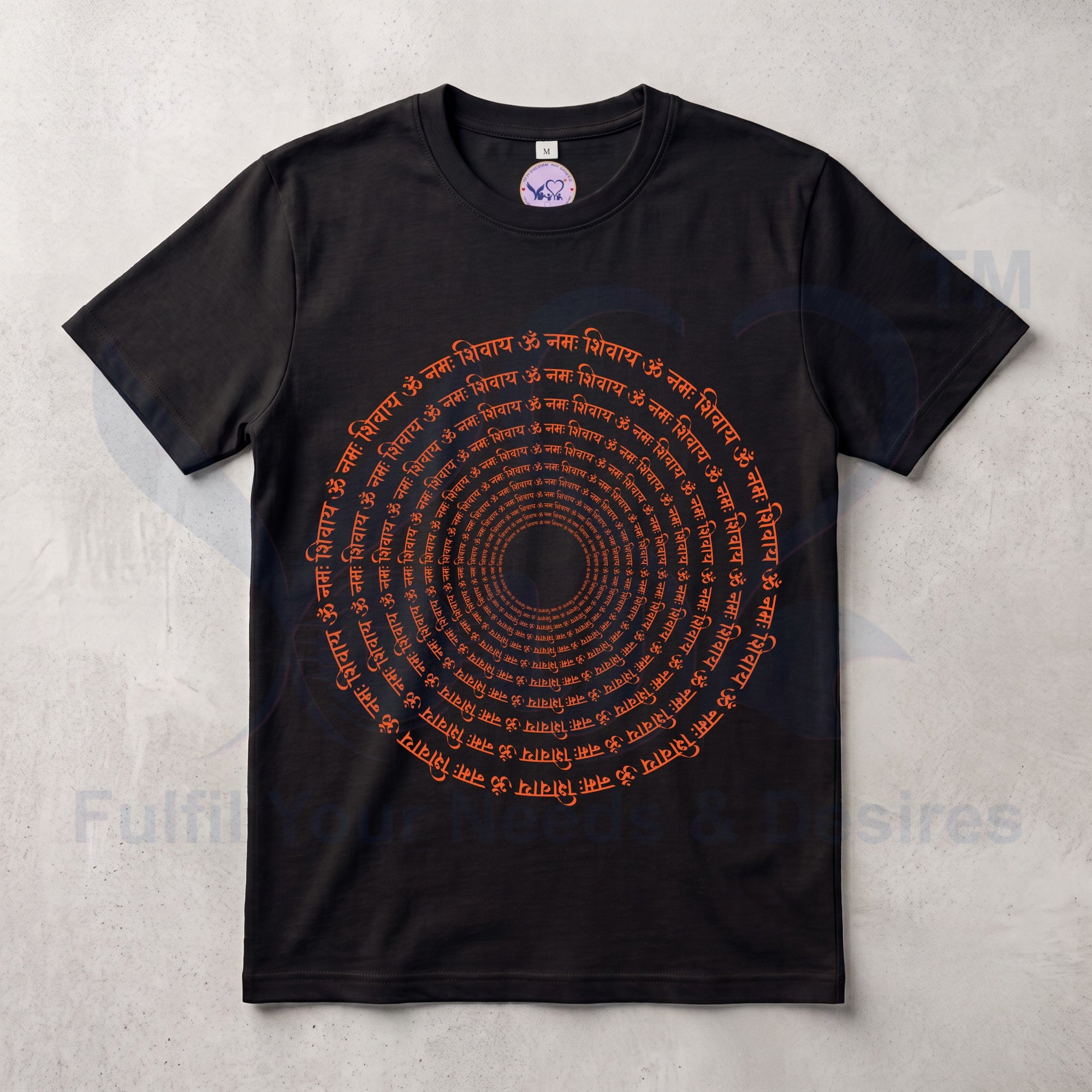 Pure Cotton Bio-wash  T-Shirt_"Om Namah Shivai"