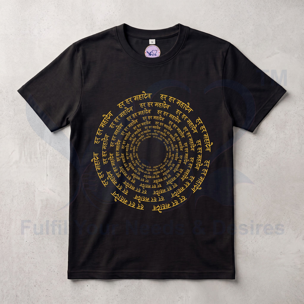 Pure Cotton Bio-wash  T-Shirt_"Har Har Mahadev"