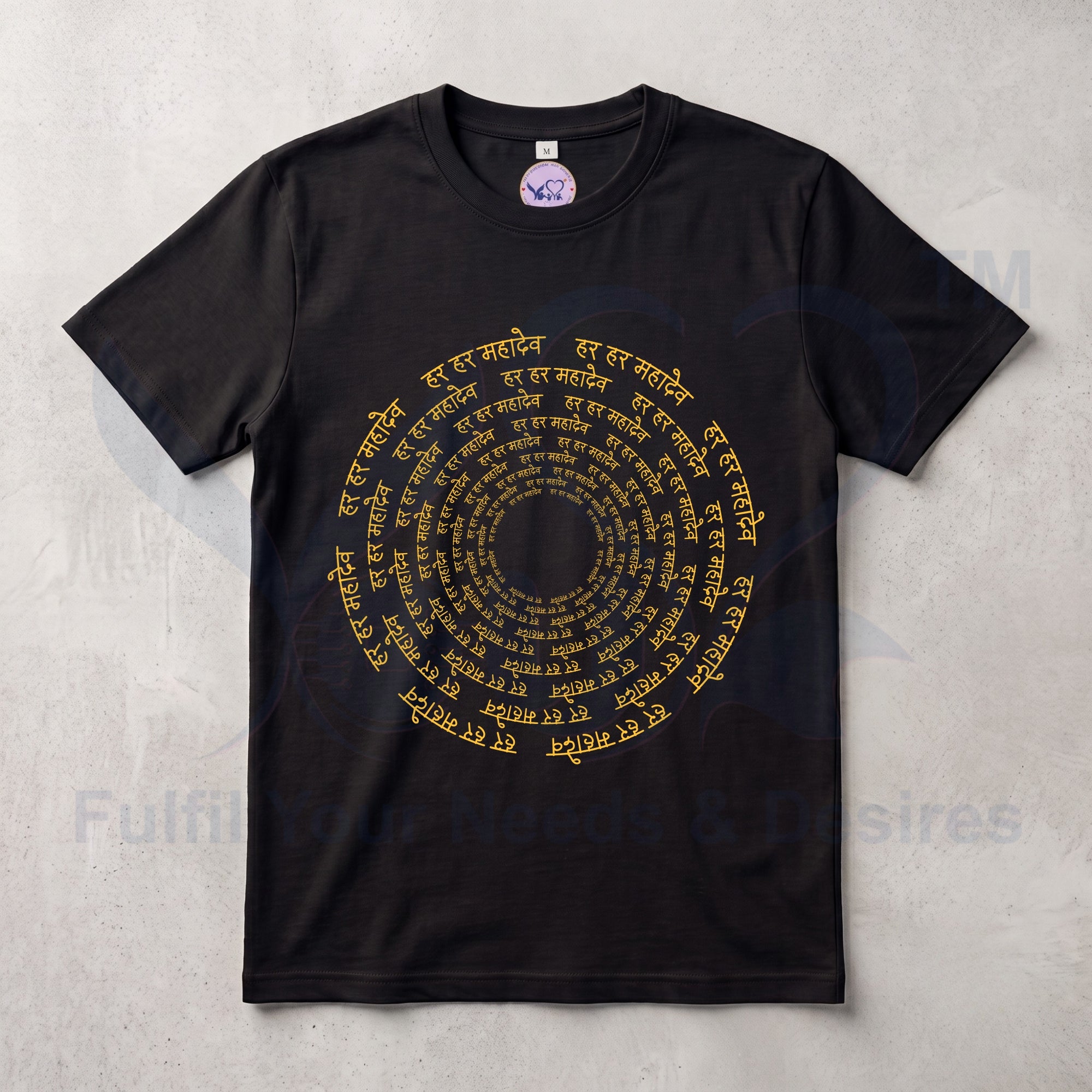 Pure Cotton Bio-wash  T-Shirt_"Har Har Mahadev"
