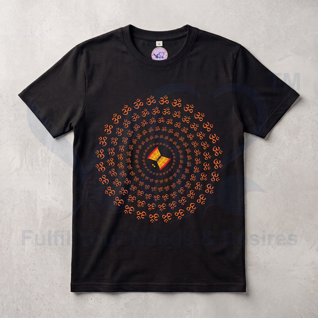 Pure Cotton Bio-wash  T-Shirt_"OM"