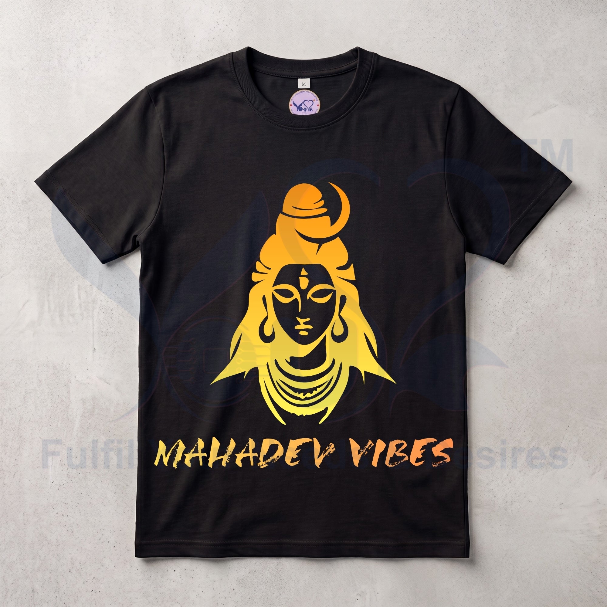 Pure Cotton Bio-wash  T-Shirt_"Mahadev Vibes"