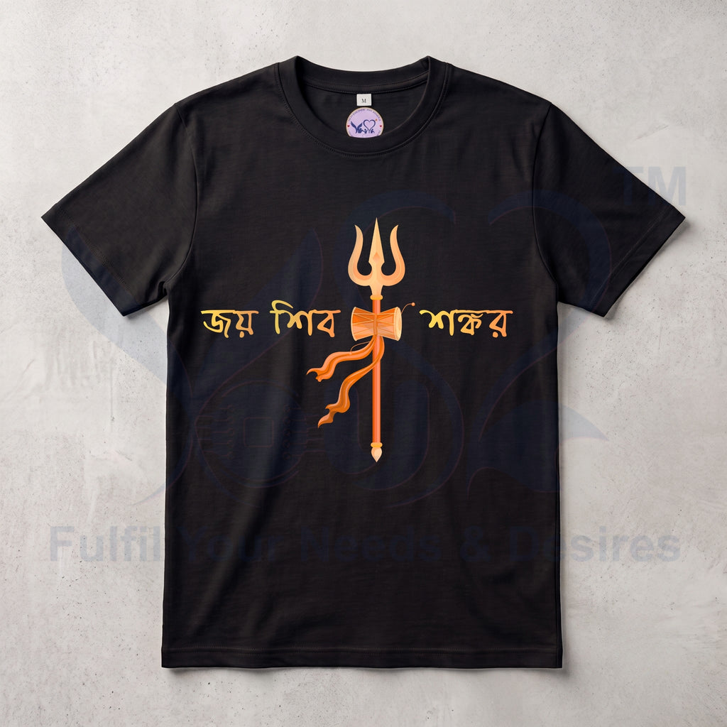 Pure Cotton Bio-wash  T-Shirt_"Jai Shiv Shankar"