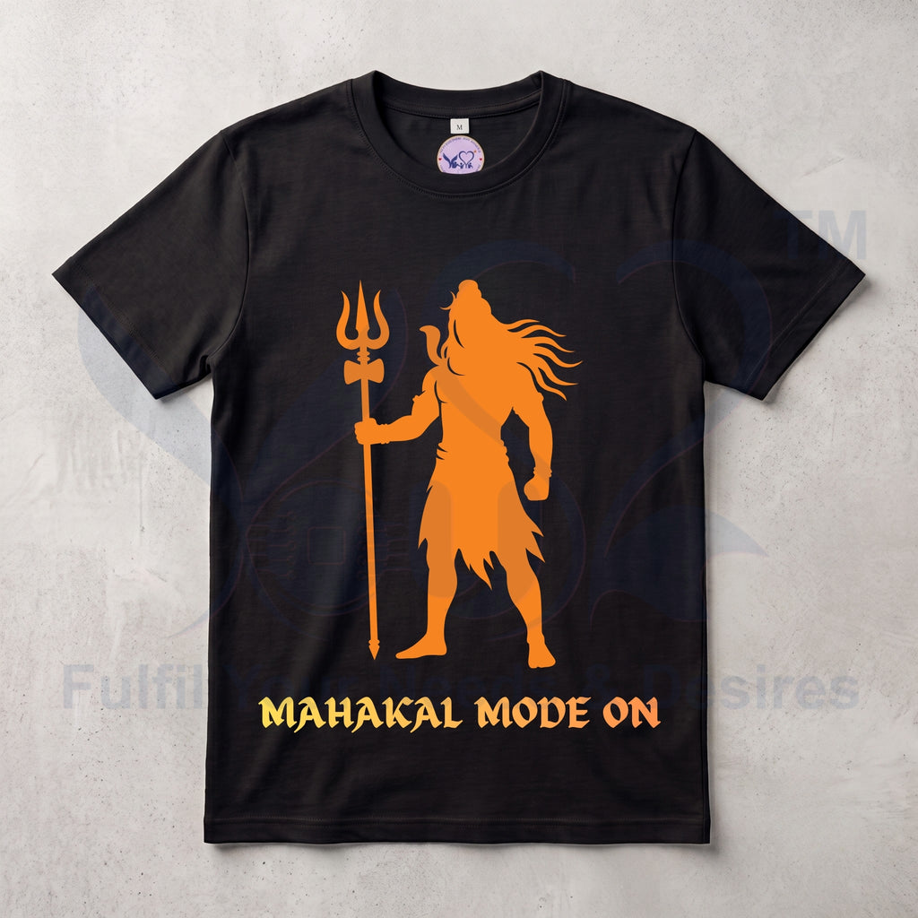 Pure Cotton Bio-wash  T-Shirt_"Mahakal Mode On"