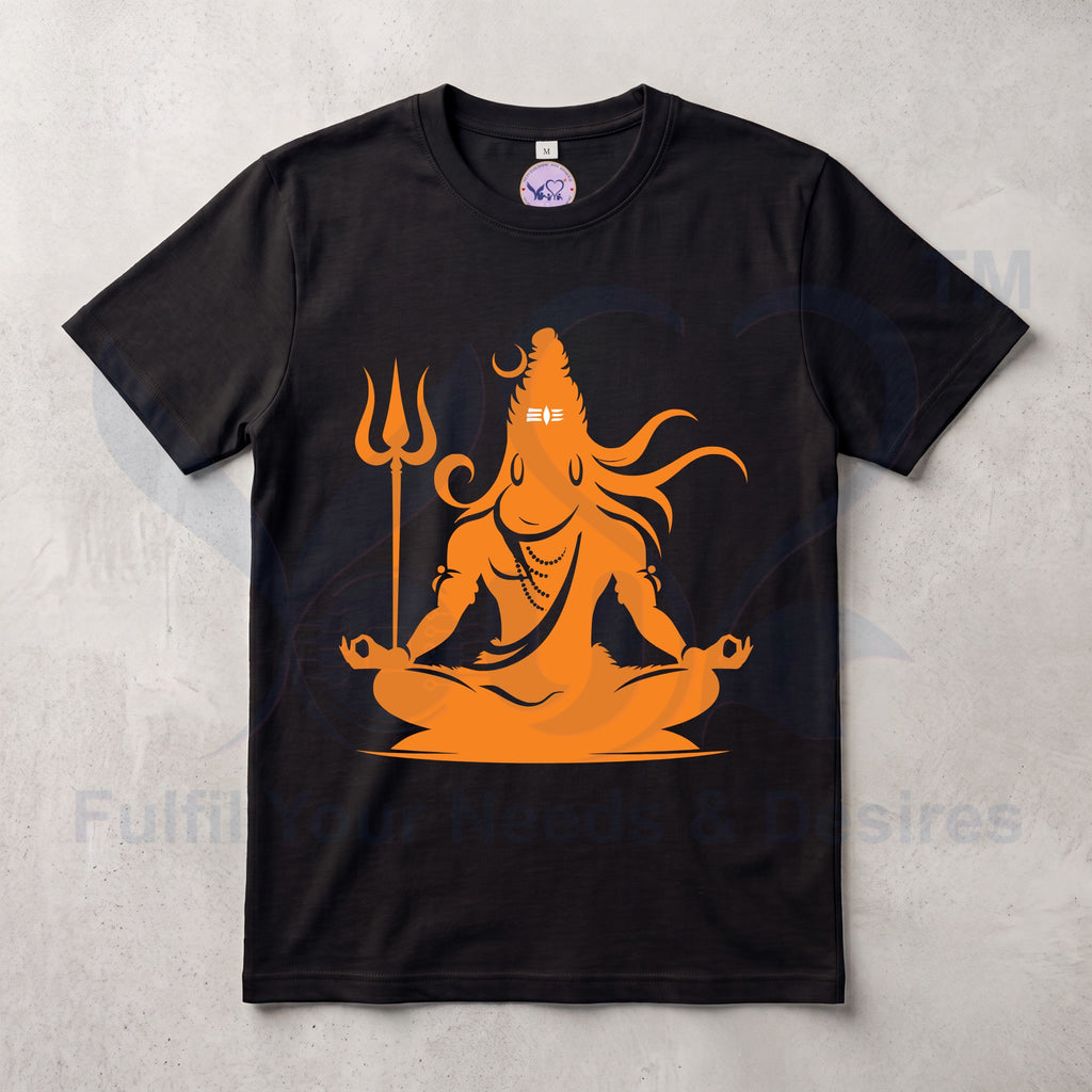 Pure Cotton Bio-wash  T-Shirt_"Mahadev Pic"
