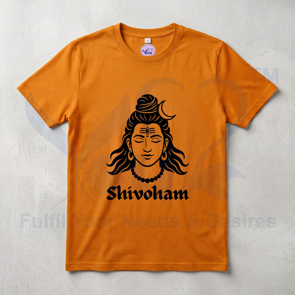 Pure Cotton Bio-wash T-Shirt_"Shivoham"