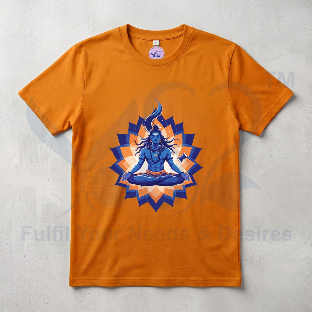 Pure Cotton Bio-wash T-Shirt_"Mahadev Dhyan"