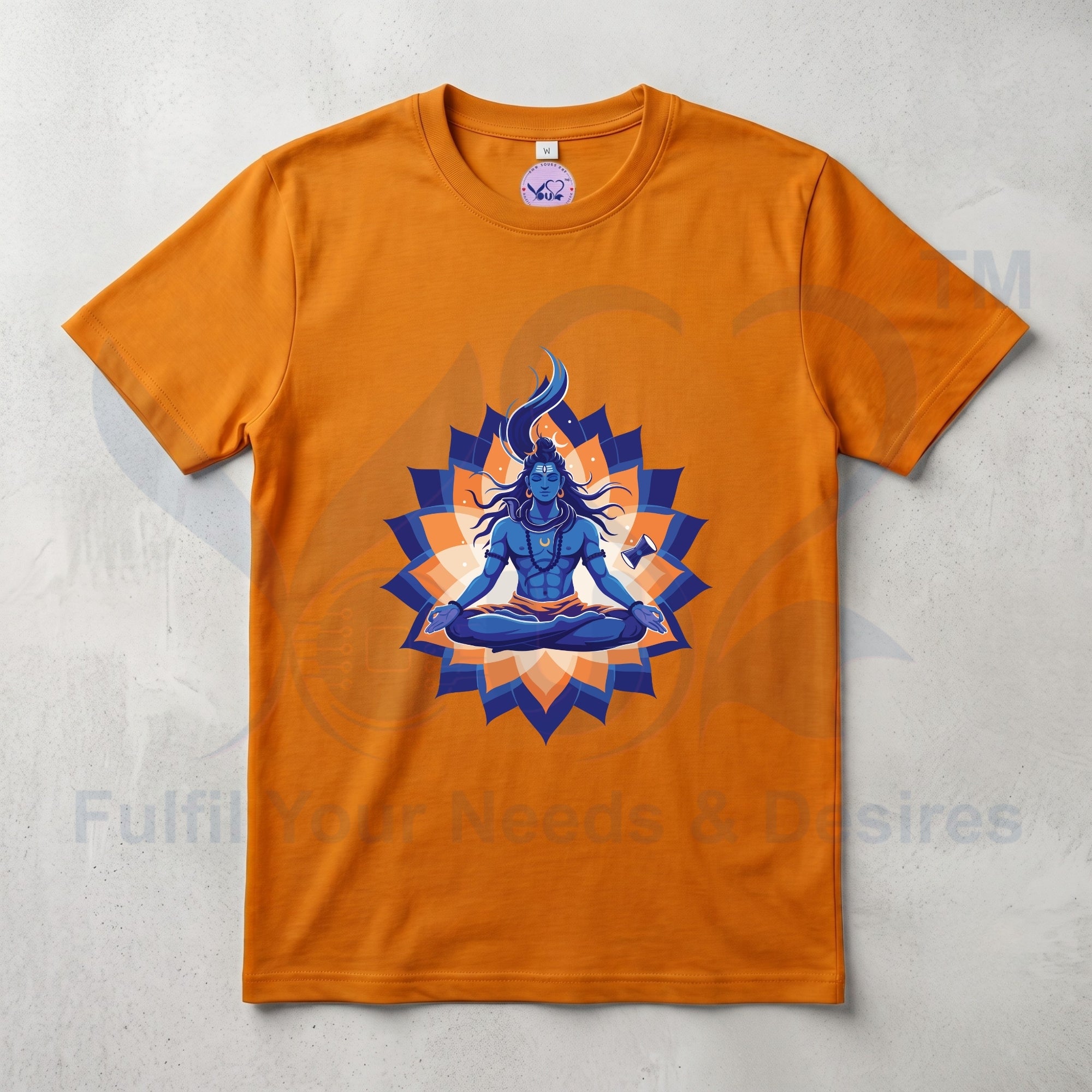 Pure Cotton Bio-wash T-Shirt_"Mahadev Dhyan"