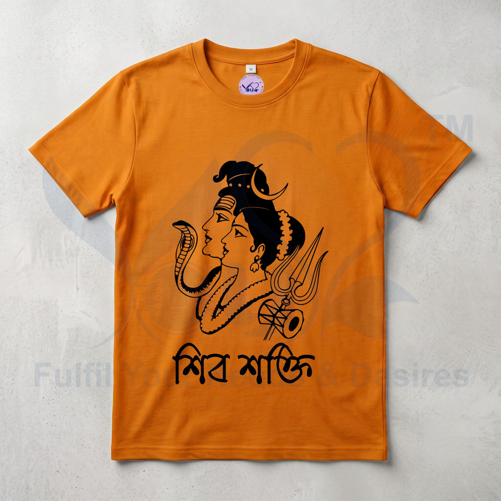 Pure Cotton Bio-wash T-Shirt_"Shiv Shakti"