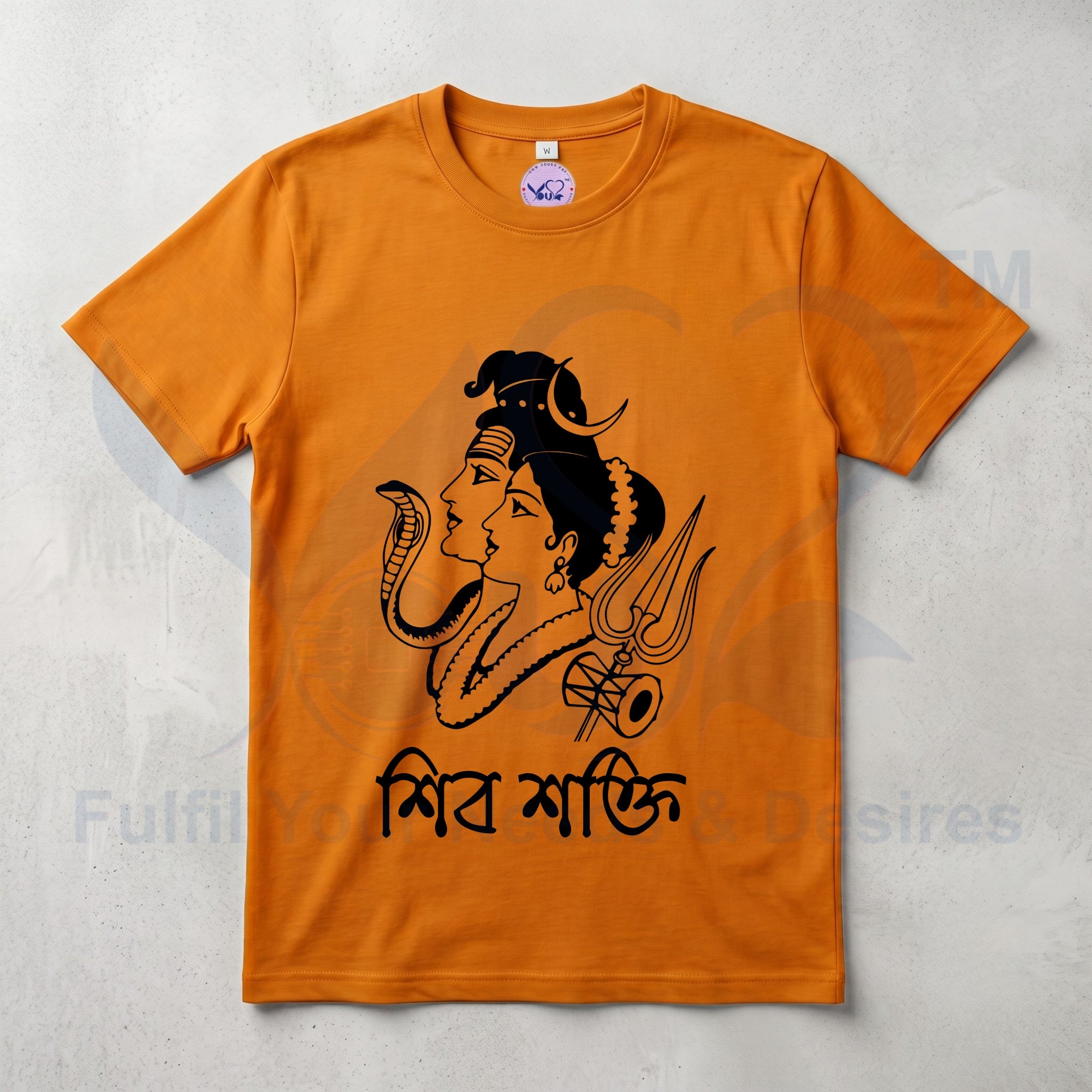 Pure Cotton Bio-wash T-Shirt_"Shiv Shakti"
