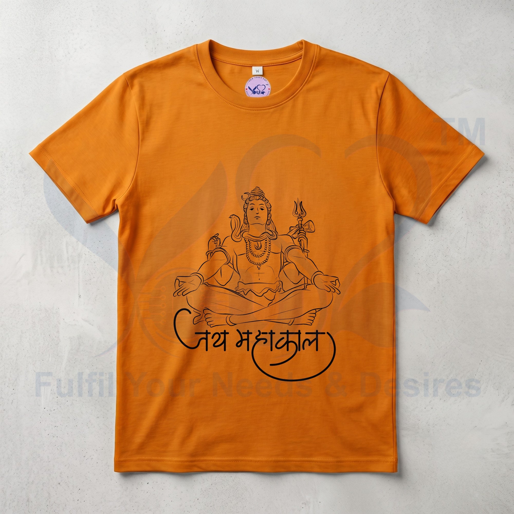 Pure Cotton Bio-wash T-Shirt_"Jai Mahakaal"