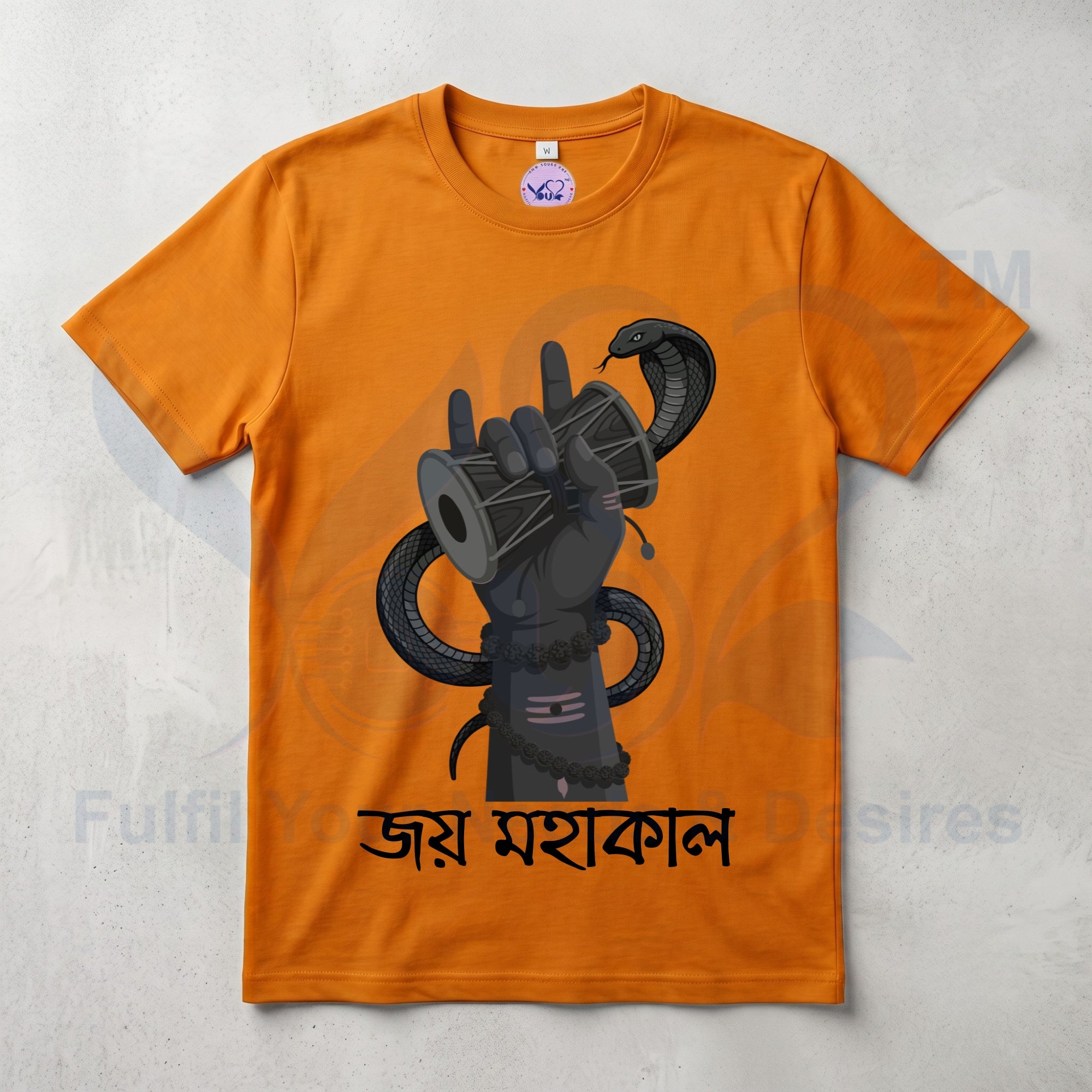 Pure Cotton Bio-wash T-Shirt_"Jai Mahakal"