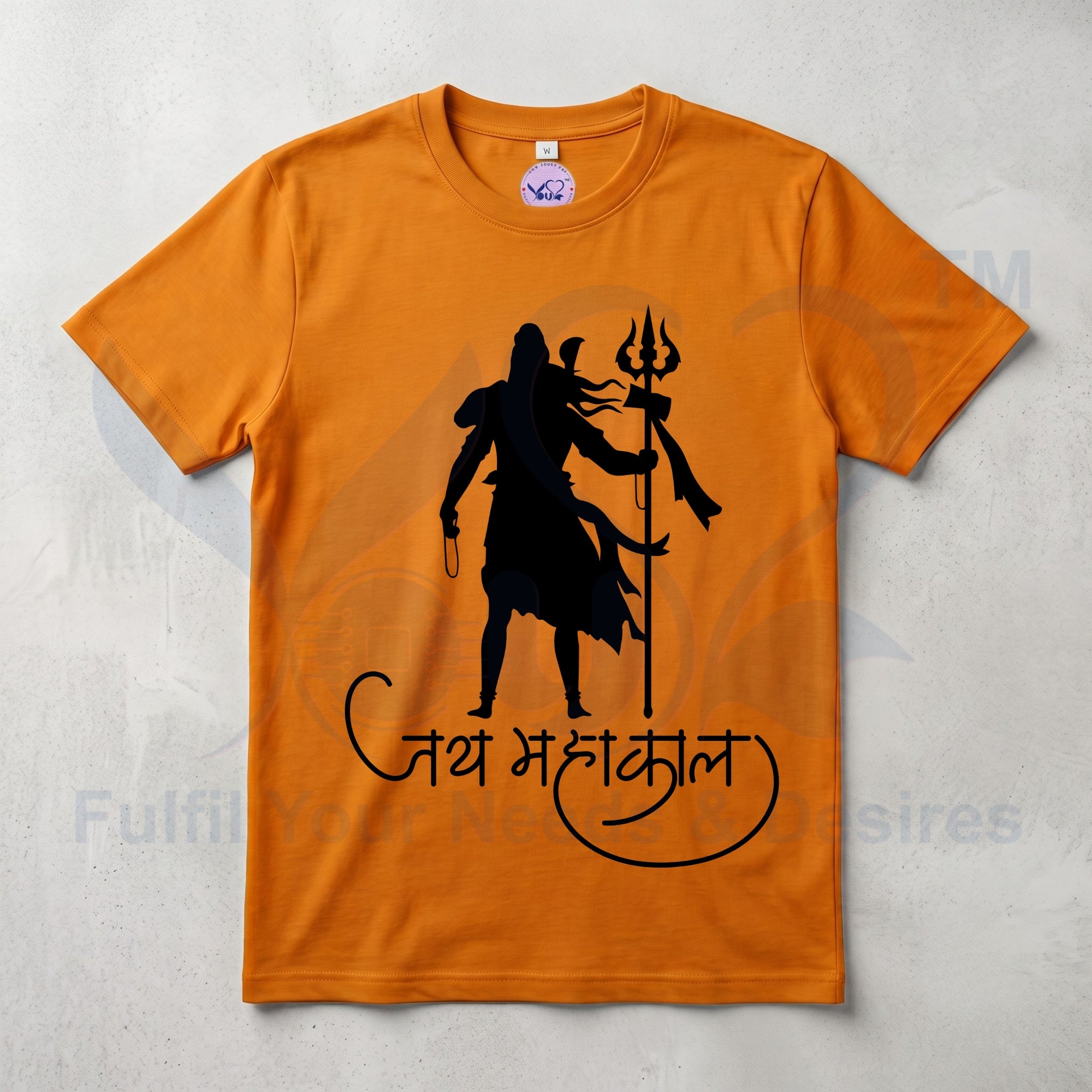 Pure Cotton Bio-wash T-Shirt_"JAI MAHAKAL"