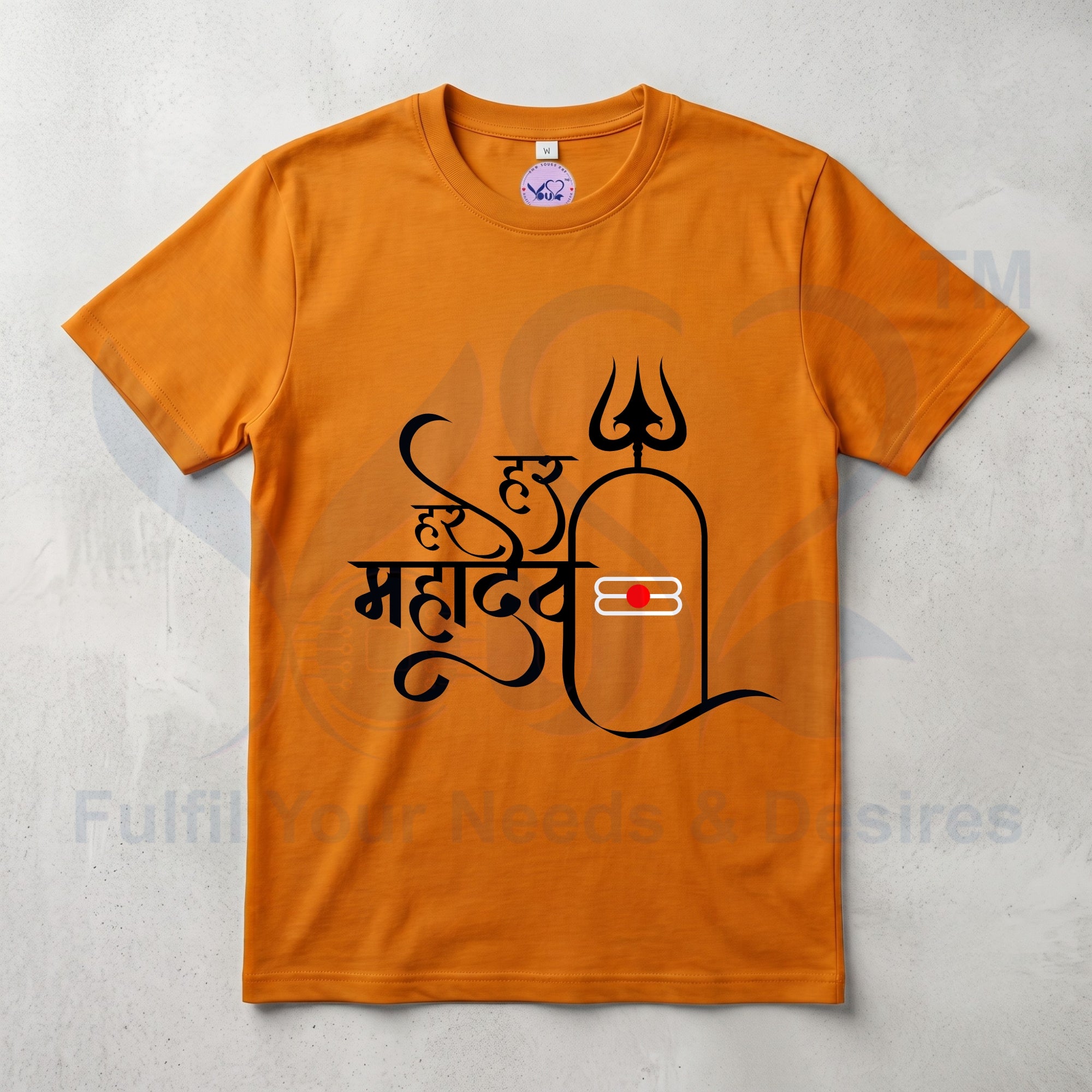 Pure Cotton Bio-wash T-Shirt_"Har Har Mahadev"
