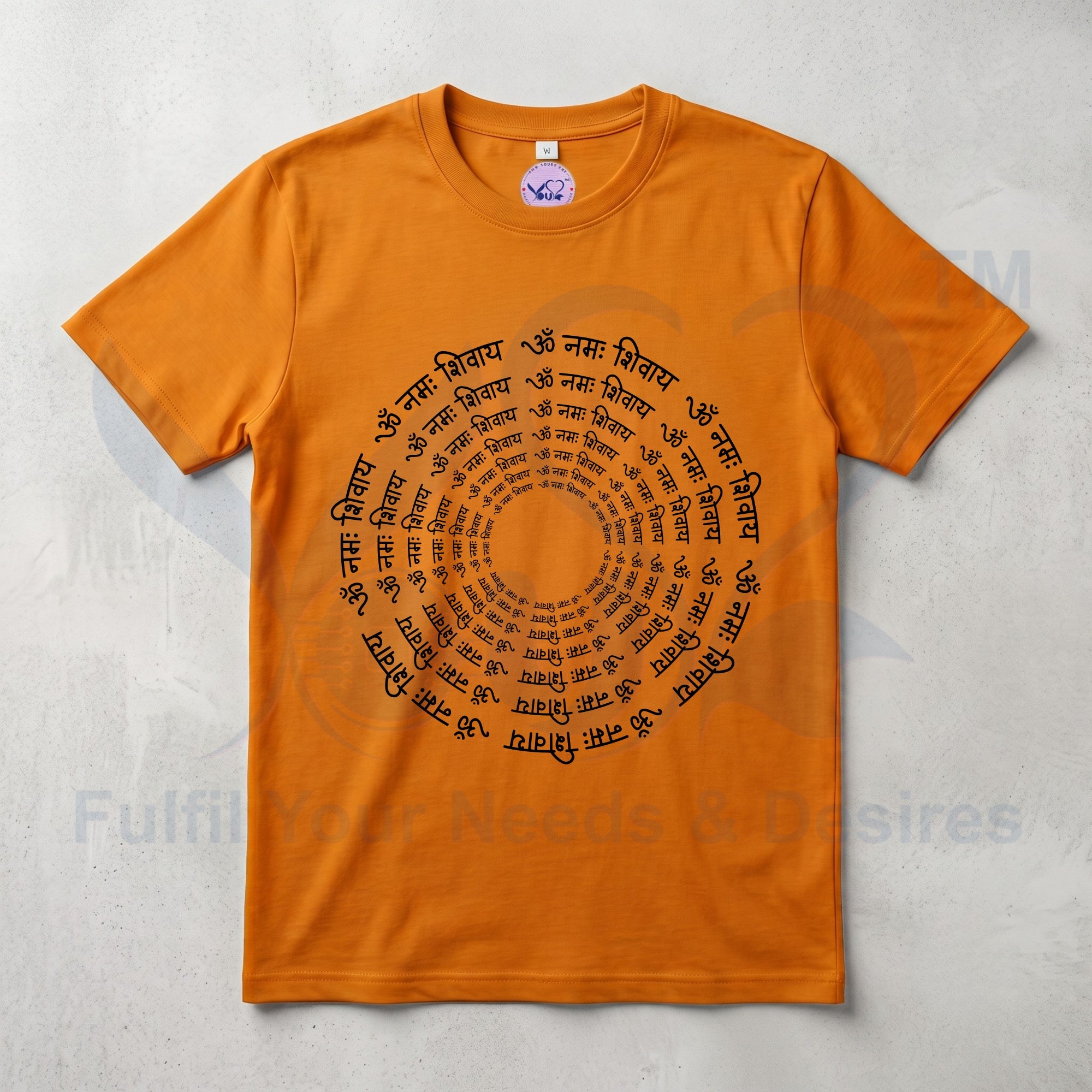 Pure Cotton Bio-wash T-Shirt_"OM NAMA SHIVAY"