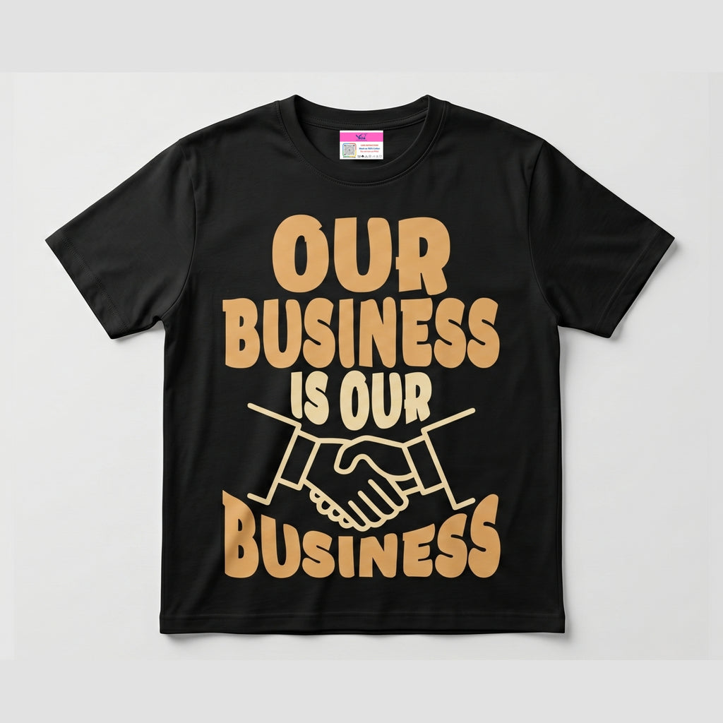 Short Sleeve_T-Shirt_Cotton_Round Neck_Unisex_Adult_our_business
