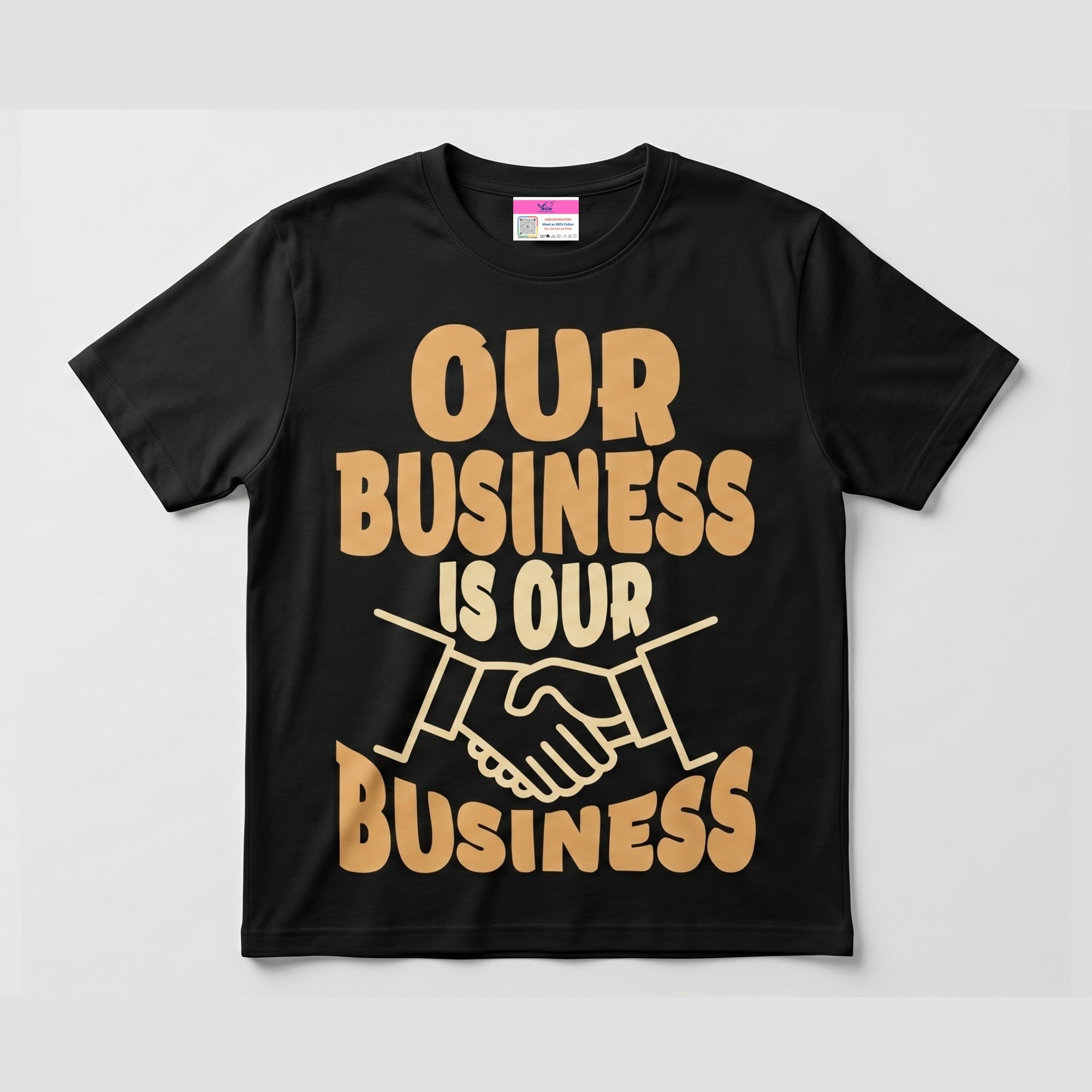 Short Sleeve_T-Shirt_Cotton_Round Neck_Unisex_Adult_our_business